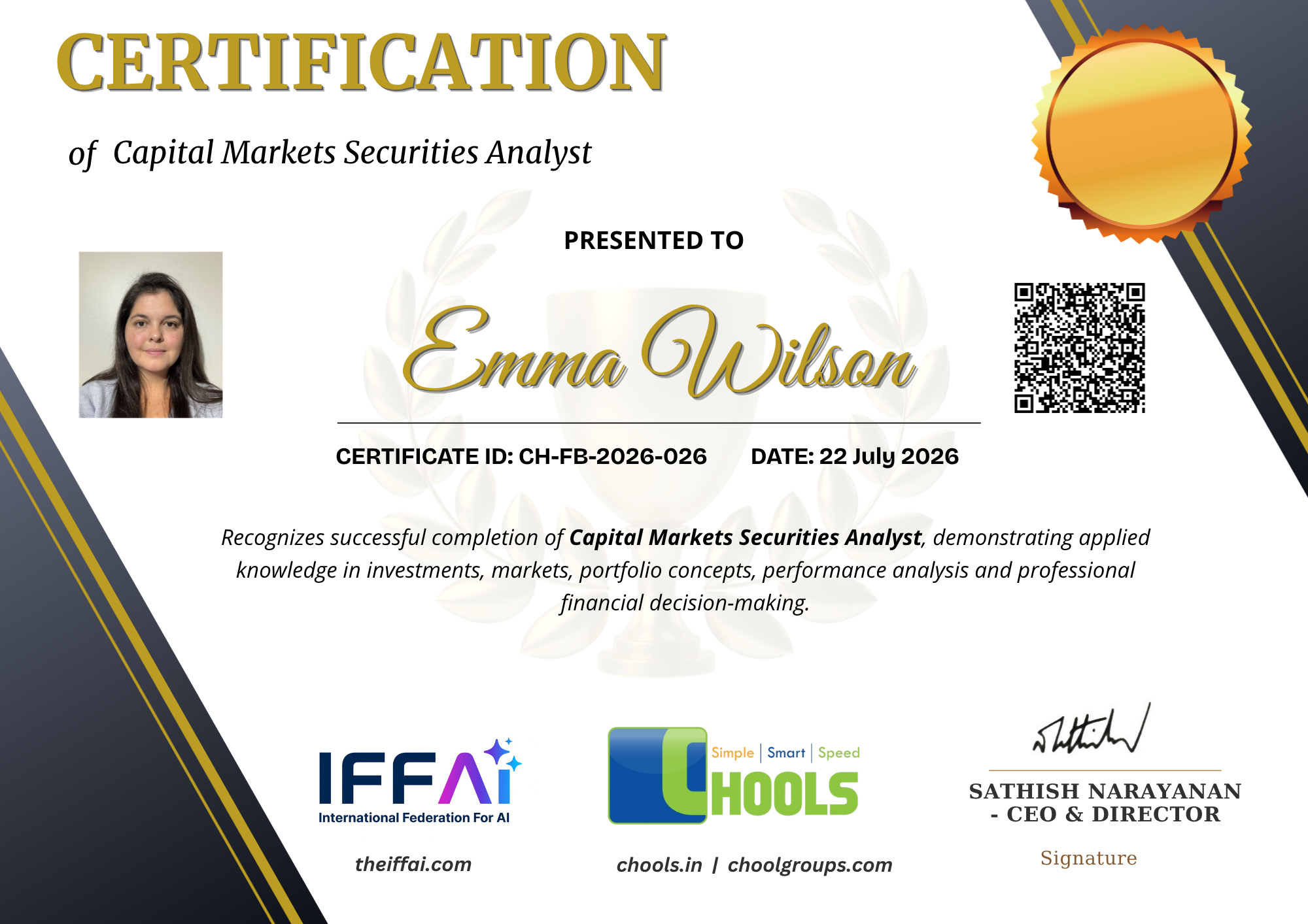 Capital Markets Securities Analyst Certificate